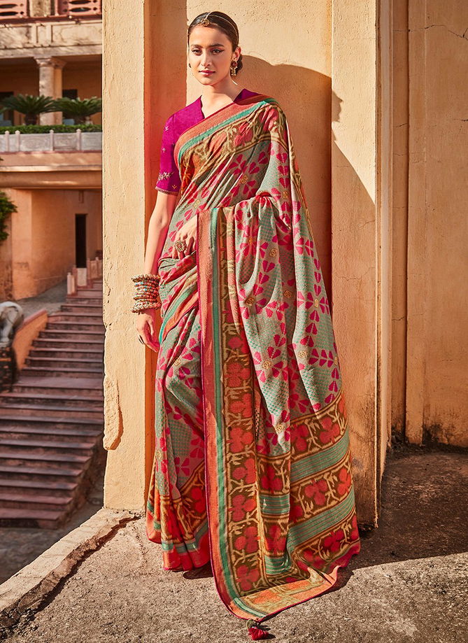 KIMORA MEERA 5 Festive Wear Soft Brasso Silk Latest Saree Collection